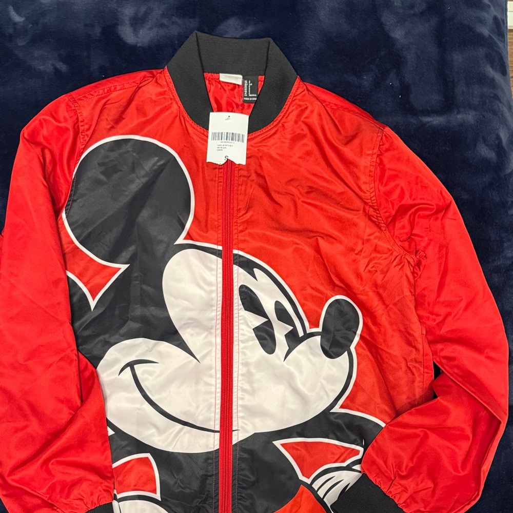 Disney Kids Red and Black Mickey Mouse Puffer Jacket